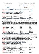 Bộ đề thi tuyển sinh THPT môn Tiếng anh - Năm học 2017-2018